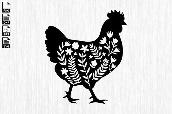 Chicken Floral Svg: A Versatile Embroidery Design for Craft Projects
