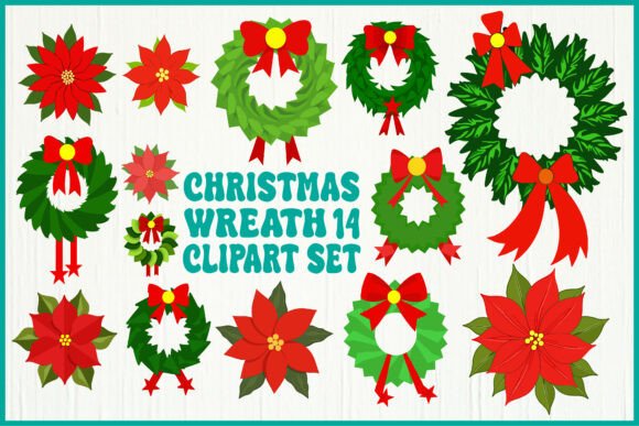 Christmas Wreath Clipart Set Review