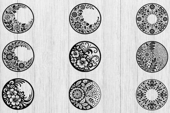 Floral Circle Svg Bundle, Floral Lover Review