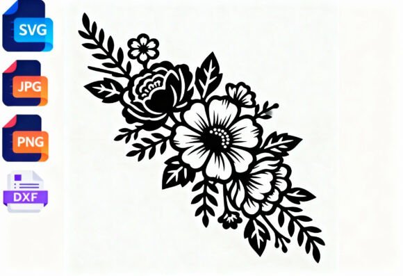 Floral SVG Cut File Branch Flowers Review