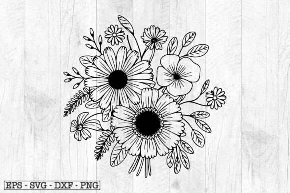 Flower Bouquet Svg Files, Floral Svg Review