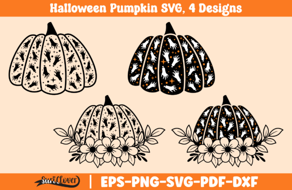 Halloween Pumpkin Floral SVG Set Review