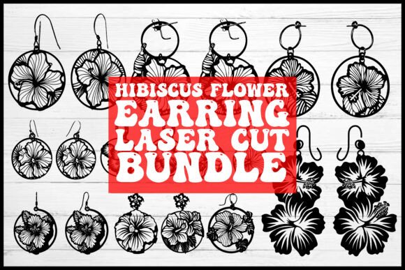 Hibiscus Flower Earring Laser Cut Bundle Review