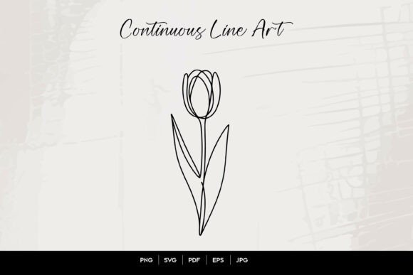Single Tulip Continuous Line Art Review