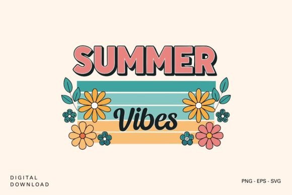 Summer Vibes Retro Floral SVG Review