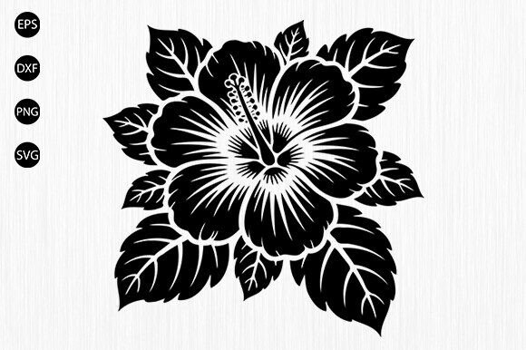 Tropical Floral Svg for Embroidery Projects
